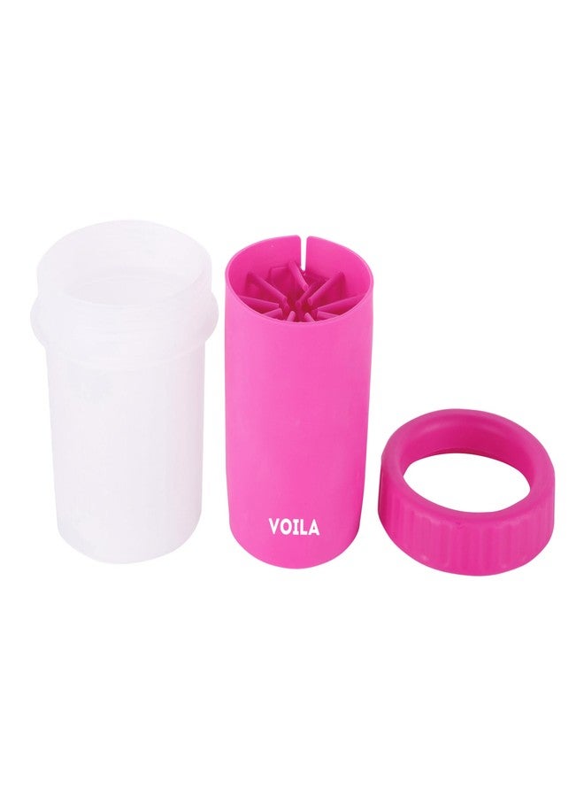 Voila Dog Paw Cleaner Cup, Portable & Easy-to-Use Pet Paw Washer for Dogs & Cats, Gentle Silicone Bristles for Safe Cleaning, Ideal for Small, Medium & Large Breeds, (Pack of 2) Pink - Image 3